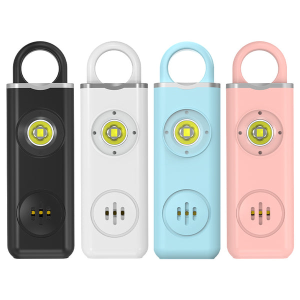 Personal safety alarm keychain with pull pin